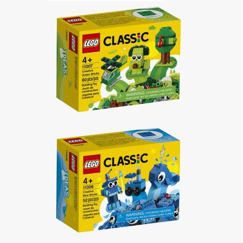LEGO CLASSIC Creative Bricks Green and Blue Original Biru di Toys  Ministry Id Tokopedia