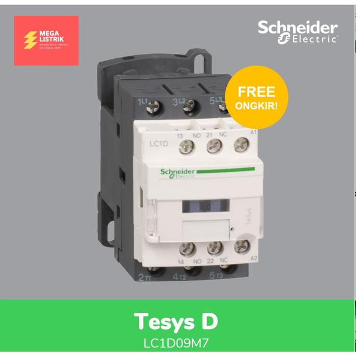 Gambar SCHNEIDER CONTACTOR 3P 9A 1NO 1NC AC3 4KW LC1D09M7 dari Megalistrik 2 undefined Tokopedia