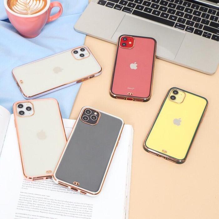 Gambar TPU SILICONE SQUARE TRANSPARANT SOFTCASE FOR IPHONE 12 12 MINI 12 PRO - iphone 12 pro, white dari MerymartCasehp undefined Tokopedia