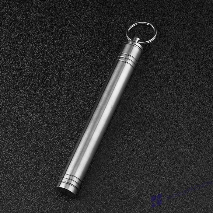Jual EDC Waterproof Sealed Carabiner Titanium Toothpick Holder