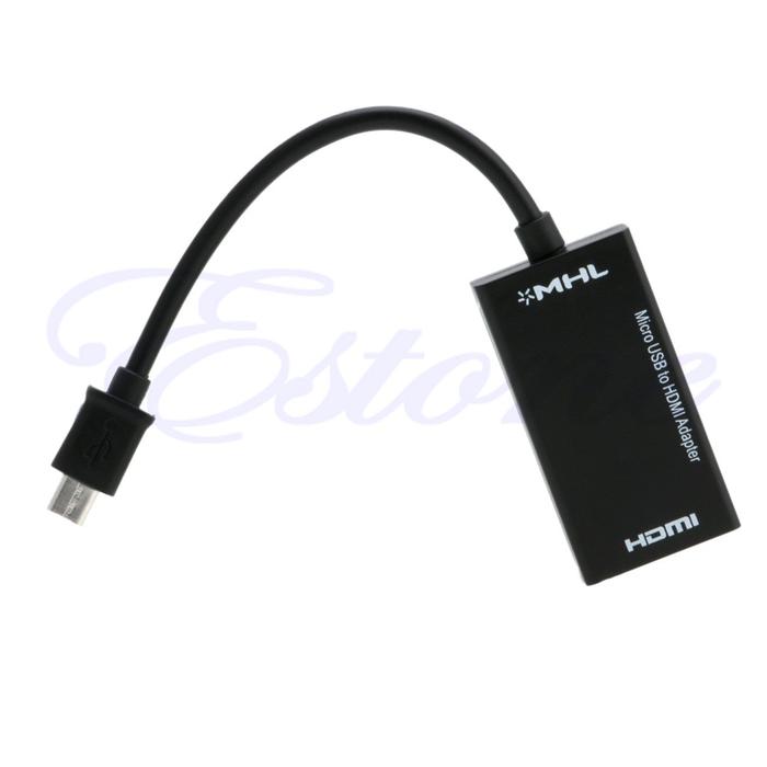 Adaptor Pin Micro Usb 1080p Mhl Ke Hdmi Hdtv Untuk Samsung Galaxy