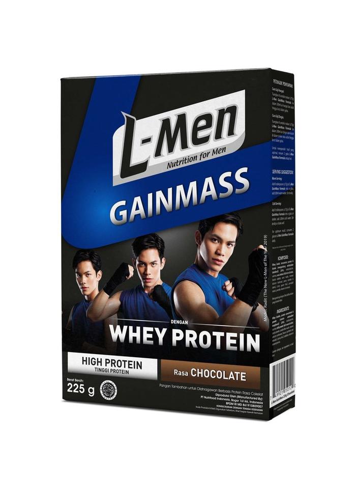Gambar L-Men Susu Bubuk Gain Mass For Men Chocolate 225G dari KannaStore id undefined Tokopedia