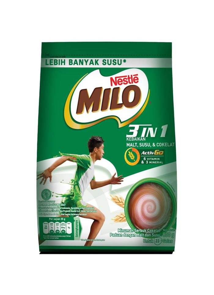 Gambar Milo Healthy Drink 3 In 1 Actigen-E 800G dari KannaStore id undefined Tokopedia