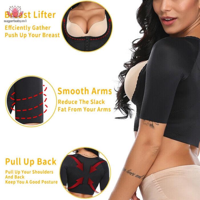 Jual Women Upper Arm Shaper Compression Posture Shaper Tops Weight