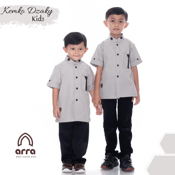 Gambar Kemeja Koko Anak Laki-laki Muslim/Kemko Anak Dzaky DZKY ANAK KHAKI dari Kosasie Store undefined Tokopedia
