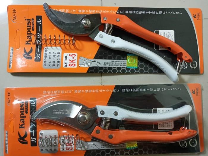 Gambar GUNTING DAHAN RANTING BUNGA KAPUSI MODEL FELCO 8" PUTIH ORANGE dari CATUR SENTOSA ABADI 888 undefined Tokopedia