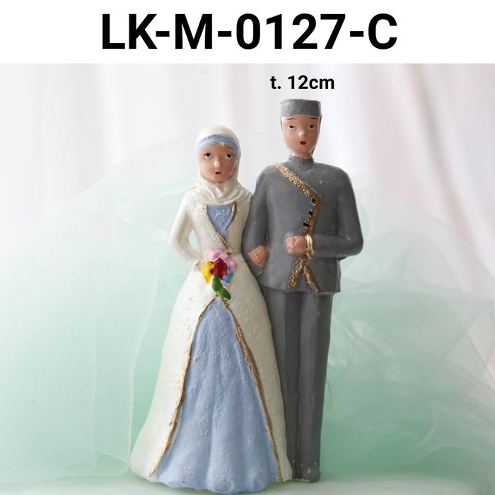 Gambar GR-LK-M-0127 Cake topper mainan lokal pengantin hijab - LK-M-0127-A PTH dari Yamama Baking Jakarta undefined 4 Tokopedia