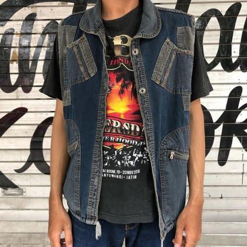 denim vest long