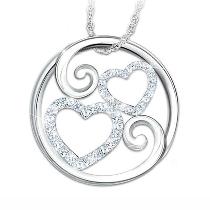Love Diamond Pendant Necklace 