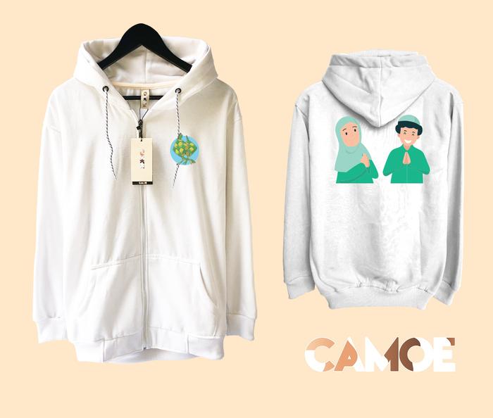 Gambar Jaket Hoodie Zipper Lebaran Selamat Idul fitri dari Triple Six undefined Tokopedia