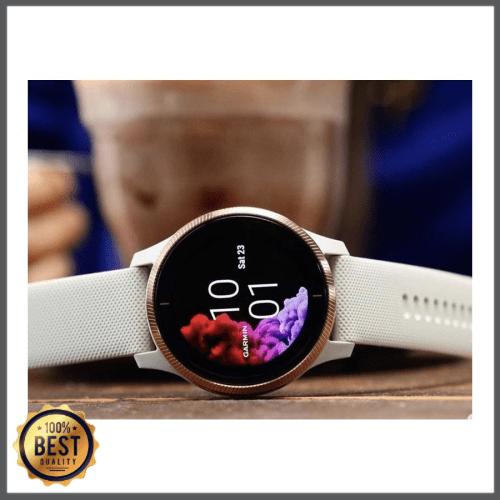 Rose Gold Venu Sq Garmin Watch Light Sand Rose Gold Garmin Venu Sq - Main Image