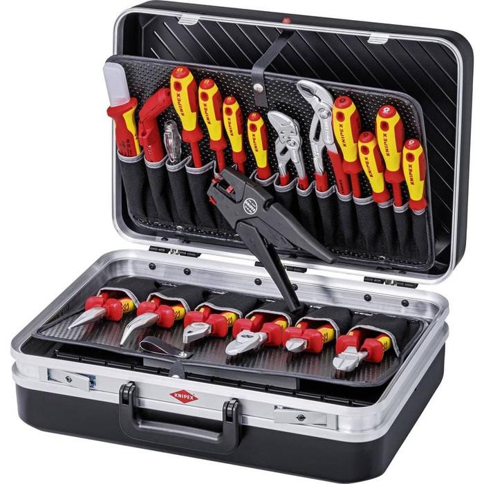 Gambar Toolset Listrik VDE 00 21 20 Knipex 20 Piece Electronics Tool Set dari Universal Hardware Mall undefined Tokopedia