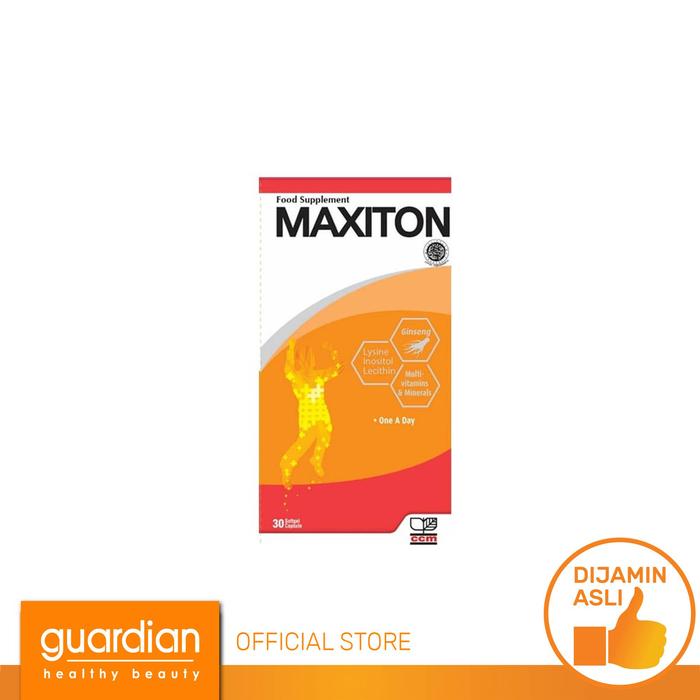 Gambar Maxiton Soft Capsule 30S dari Guardian Official Store undefined Tokopedia