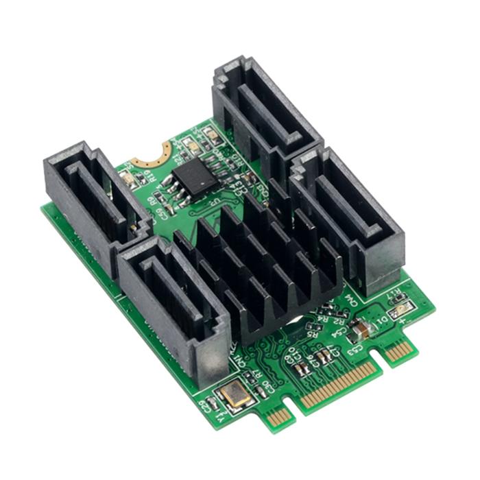 Gambar M.2 B + M Key slot to 4 Port SATA 6G Adapter controller Card Support dari AmanahMandeh undefined Tokopedia