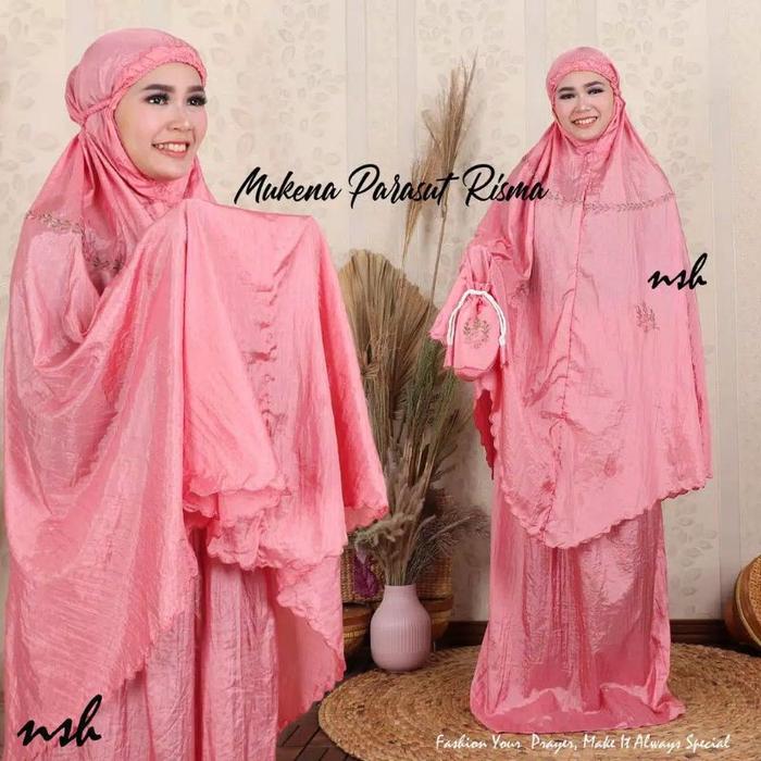 Gambar KAHFI MUKENA TRAVELLING PARASUT RISMA SULAM dari Al Kahfi 99 undefined Tokopedia