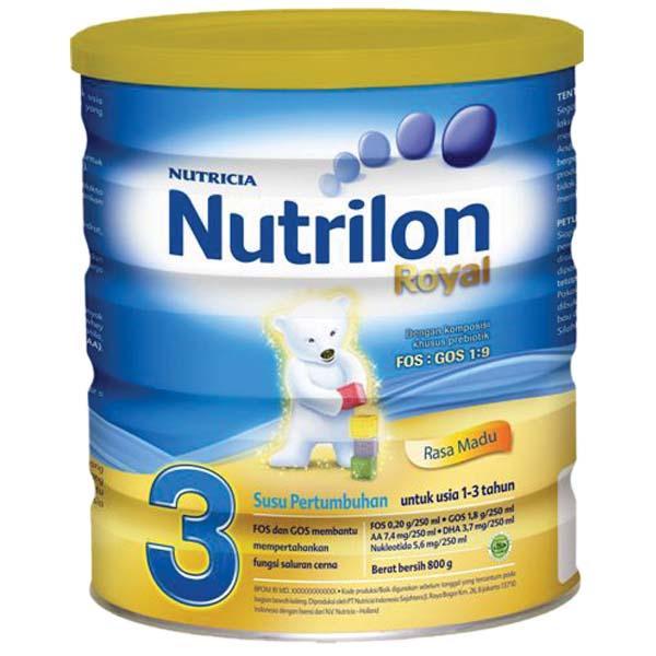 Gambar NUTRILON ROYAL 3 PRONUTRA MADU TIN 800g dari Hypermart Pontianak undefined Tokopedia