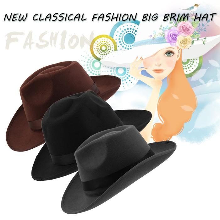 Topi Motif Topi Gangster Model Fedora 