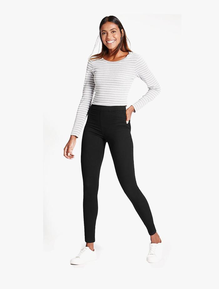 Gambar M&S - Celana Jeans Wanita - High Waist SS Jeggings Black - BLACK, 12/REG dari Marks & Spencer ID undefined Tokopedia