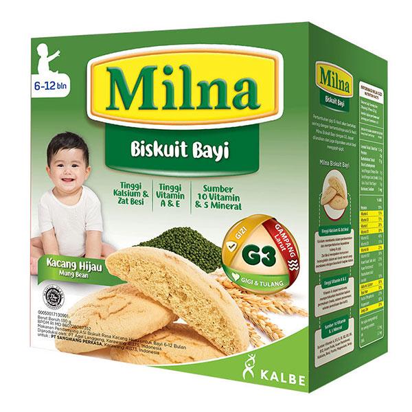 Gambar Milna Baby Biscuit Kacang Hijau 6 Plus 130G dari Hypermart Manado Kairagi undefined Tokopedia