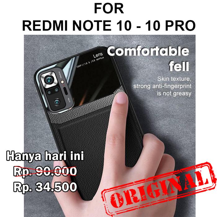 Gambar MIRROR LEATHER case Xiaomi Redmi Note 10 - Pro softcase casing cover - Note 10, Black dari Casing handphone murah undefined Tokopedia