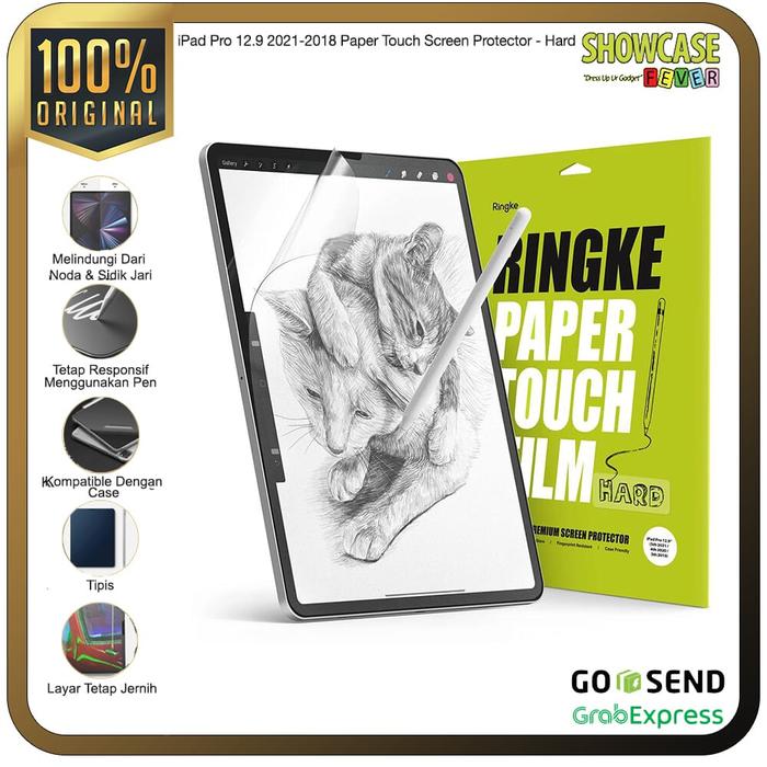 Gambar Ringke Compatible For iPad Pro 12.9 2021-2018 Paper Touch Screen Protector Anti Gores - Hard dari ShowcaseFever undefined Tokopedia