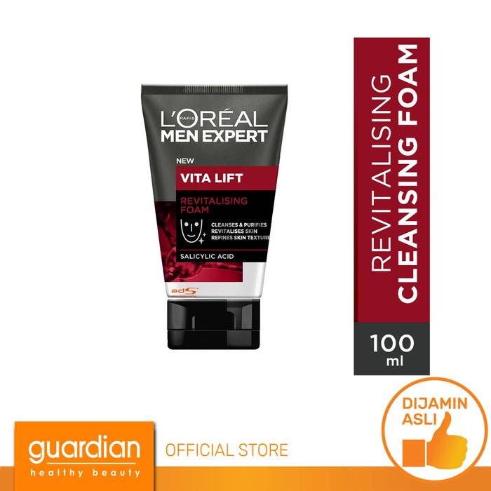 Gambar Loreal Men Expert Vitalift Revitalizing Cleansing Foam100Ml dari Guardian Official Store undefined Tokopedia