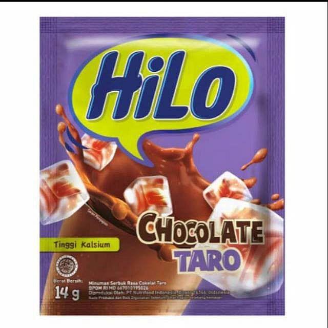 Gambar DD Grosirbarangunikchina HiLo Chocolate Taro Kemasan Instan 14 gram dari DERYWHITE undefined Tokopedia