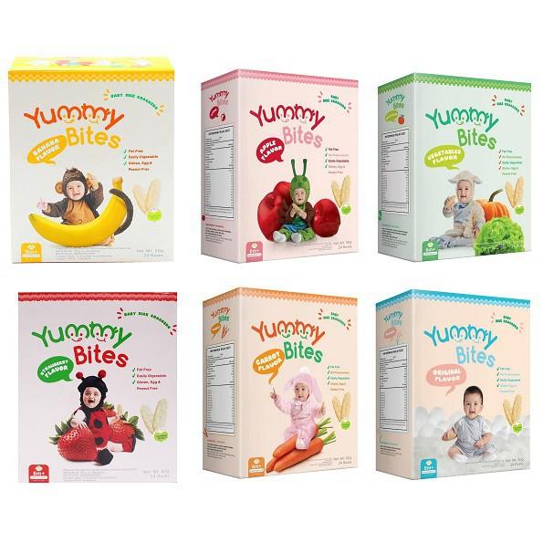 Gambar ArrH Rice Crackers 6mo Yummy Baby bulan 6 Yummy diatas Bites Bites Bab dari arrahman_malik undefined Tokopedia