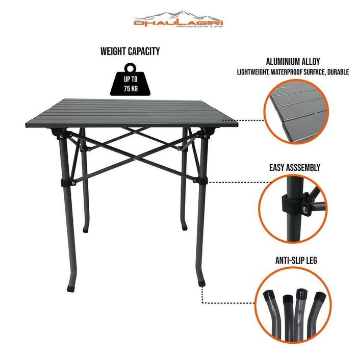 Gambar Furniture Lab DHAULAGIRI CAMPING FOLDING TABLE CHAIR SET ETNIK MEJA dari Furnitur Lab undefined Tokopedia