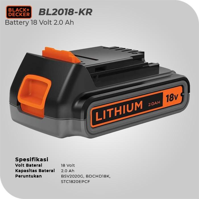 Black And Decker Bl2018 Battery For Bsv2020g Bdchd18k Redtpu 7196jj