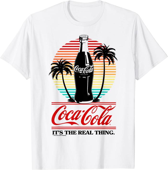 Gambar Baju Kaos Pria Kaos-Pria- Botol-Coca-Cola-Real-Thing-Beach- Size USA - Putih, XXL dari donkoeda store undefined Tokopedia