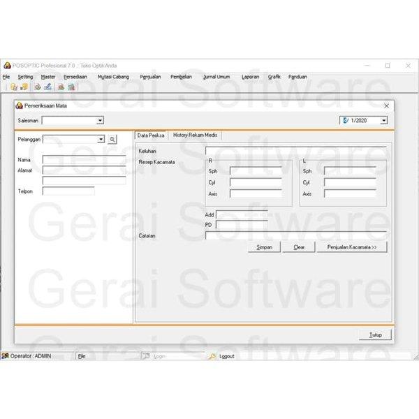 Gambar paket POS OPTIC PRO Software Toko Kacamata Optik Terbaru v6 v7 sama dari gudangsoftware61 undefined Tokopedia