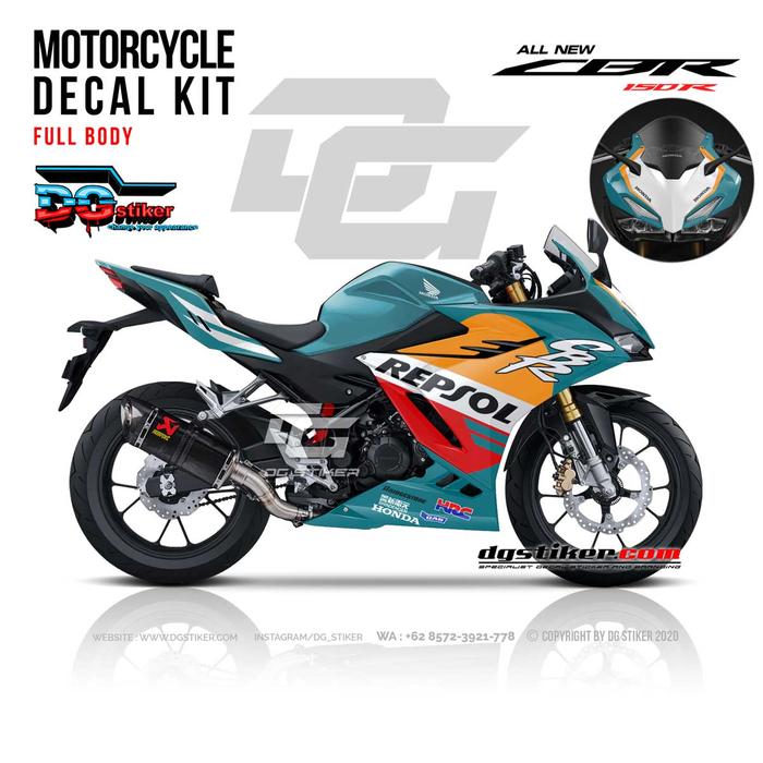 Cbr150r K45r Honda Cbr150r Repsol 2021 Jual Decal Sticker CBR150R