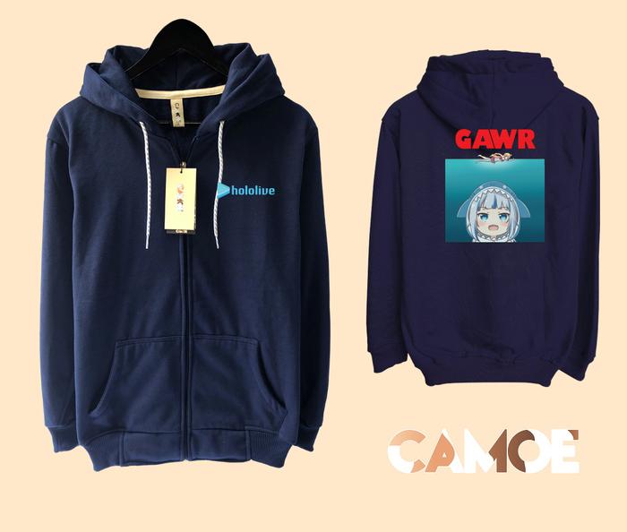 Jual Jaket Hoodie Zipper vTuber Hololive Gawr gura jaws - Jakarta Barat ...