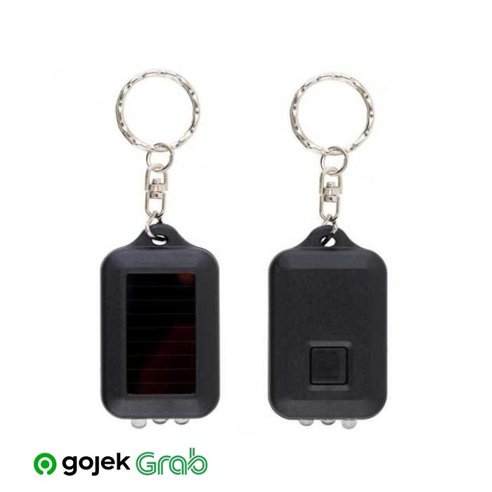 Gambar TaffLED Mini Led Solar Power Rechargeable Flashlight + Keychain - 12BK dari Cotasho undefined Tokopedia