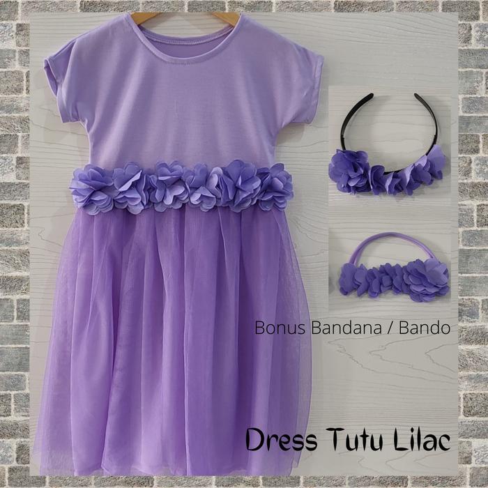 Gambar DRESS BAYI TUTU ANAK PEREMPUAN 6 BULAN - 6 TAHUN - Lilac, 6 bln-1 tahun dari KISEKI KIDS undefined Tokopedia