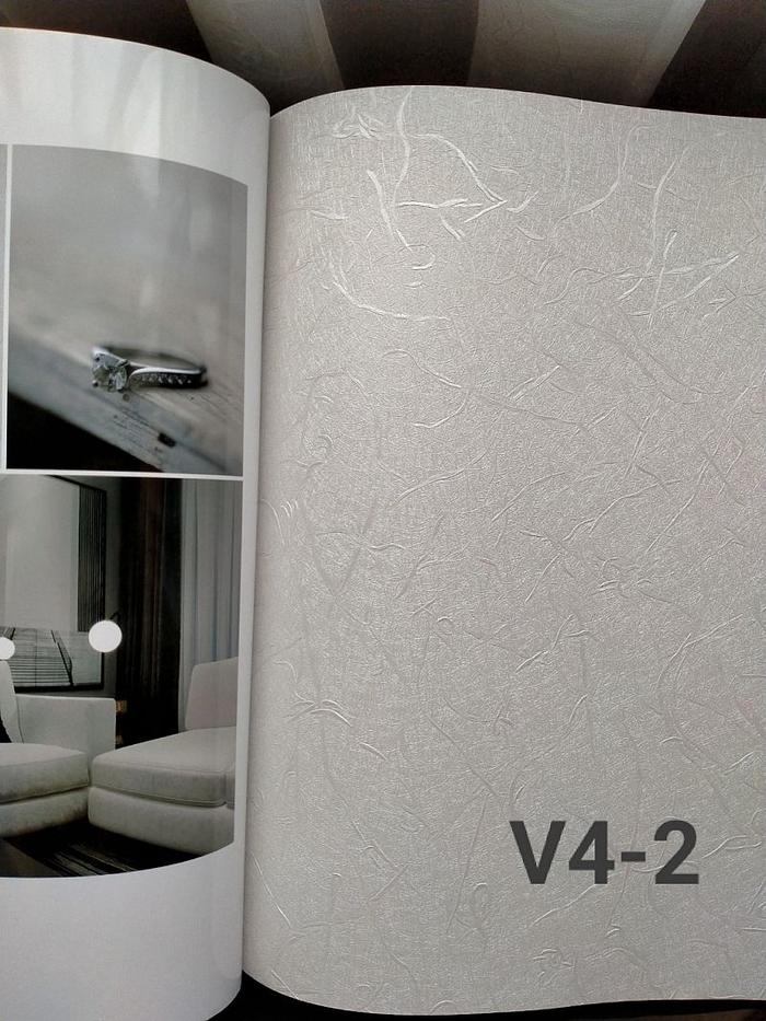 Gambar Wallpaper Dinding Putih Silver Minimalis Serat Glossy - Avenue V4 - V4-2 dari Lion Wallpaper undefined Tokopedia