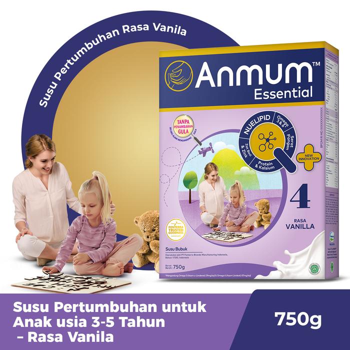 Gambar Anmum Essential 4 Vanilla 750gr - Susu Pertumbuhan Anak Usia 3-5 tahun dari anggun store-1 undefined Tokopedia