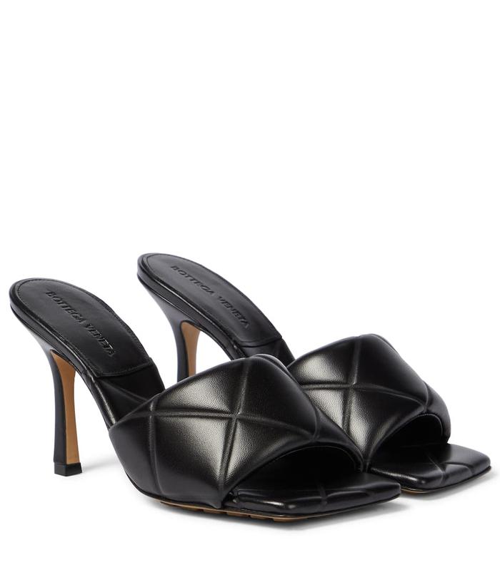 bottega black sandals