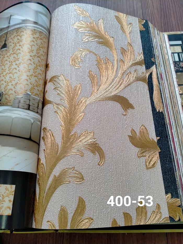 Gambar Wallpaper Dinding Lorenzo Daun Ulir Cream Gold Abu Hitam - 400-53 dari Lion Wallpaper undefined Tokopedia