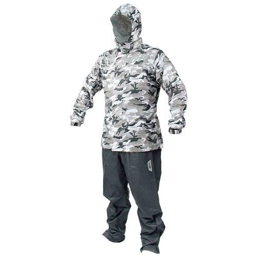 long camo raincoat