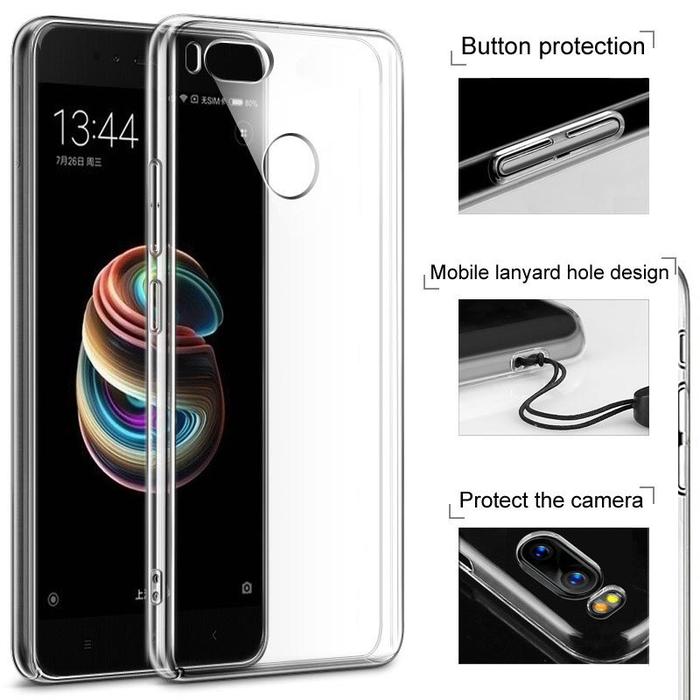 Jual Xiaomi Mi A1 Mi 5X Simple Crystal Clear Hard Case Kota - Main Image