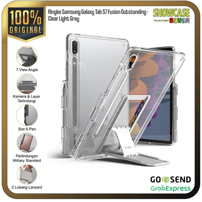 Gambar Casing Ringke Compatible For Tab S6 Lite / S7 Plus Fusion Anti Crack FREE STAND - S7-Clear dari ShowcaseFever undefined Tokopedia