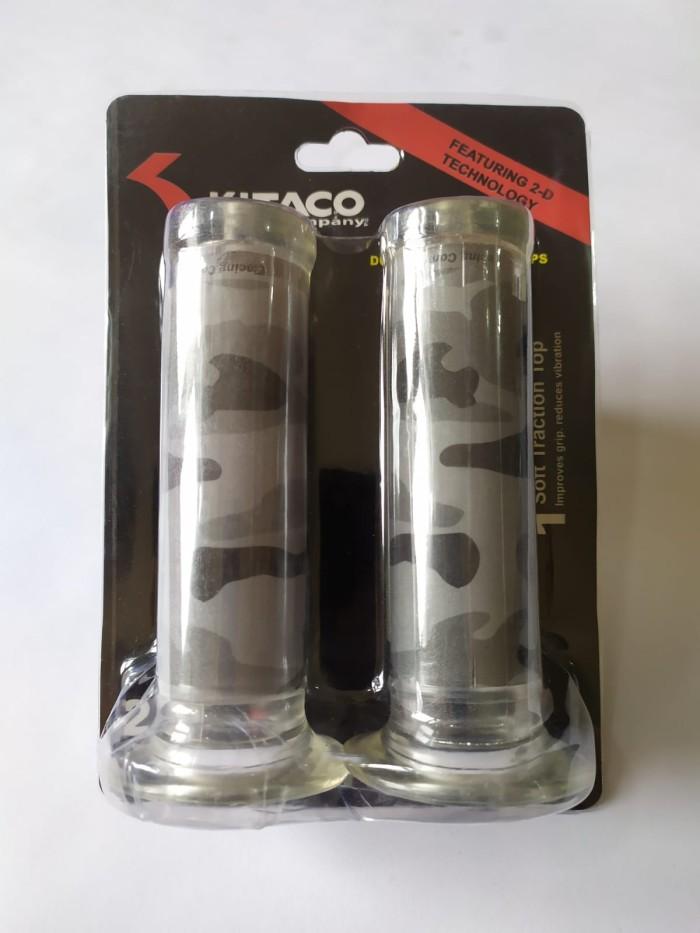 Gambar HANDGRIP HANDFAT KITACO MOTIF LORENG MOTOR UNIVERSAL - Kuning dari KeyOne MSS undefined Tokopedia