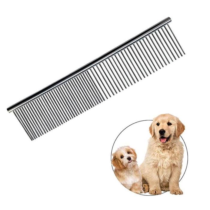 Gambar Sisir Stainless Steel Bulu Binatang Peliharaan Anjing Kucing TCE03009 - Silver dari XO Ace Cute Stuff undefined Tokopedia