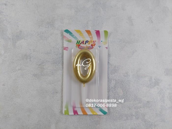 Gambar Lilin Ulang Tahun Angka 0 - 9; Gold / Emas; Warna Gold B - 0 dari Toko Pita wG undefined Tokopedia