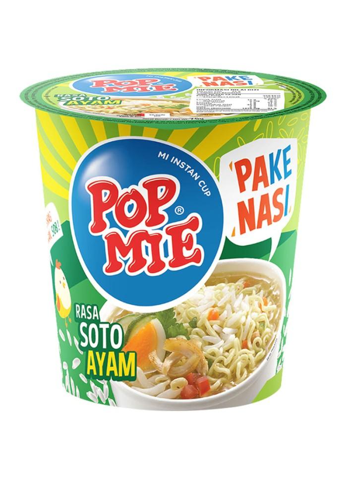 Promo Harga Indomie Pop Mie Instan Soto Ayam Pake Nasi 75 gr - Tokopedia