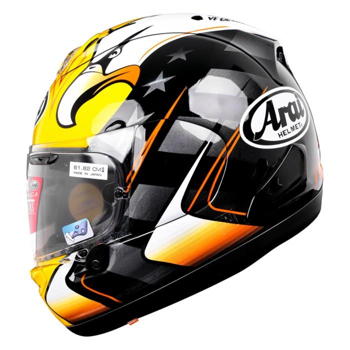Gambar Arai SNI RX7X KR American Eagle Helm Full Face - Black Yellow - M - S dari Visor Cargloss 157 undefined Tokopedia