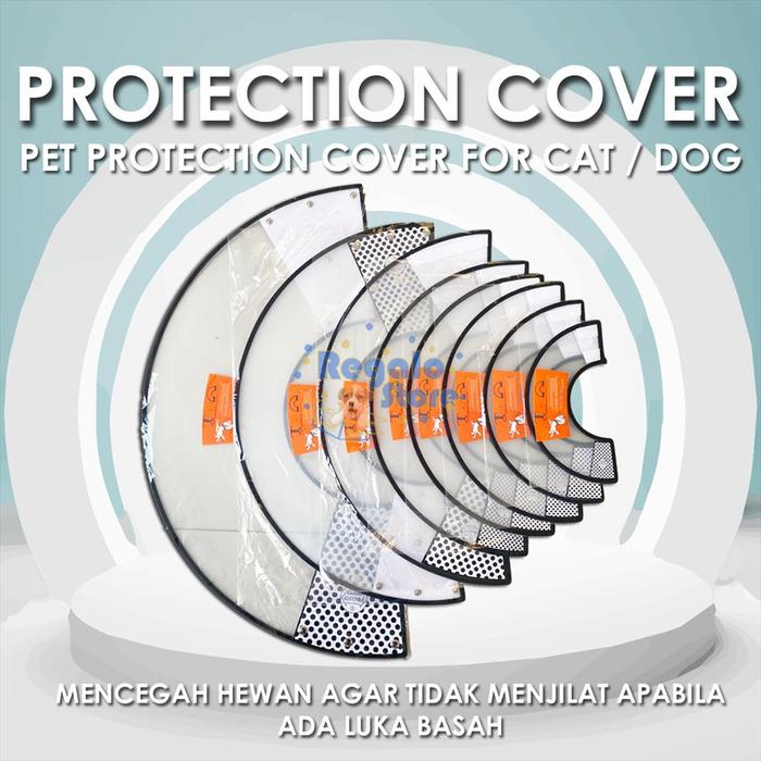 Gambar CORONG PELINDUNG ANJING KUCING ELIZABETH PET PROTECTION COLLAR - D13.5xH28 dari Regalo ID Store undefined Tokopedia