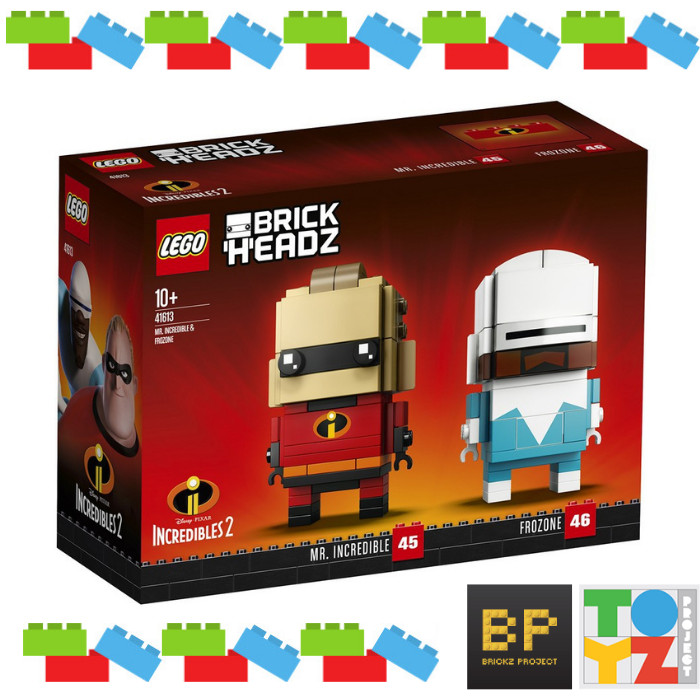 Mr incredible and frozone hot sale brickheadz